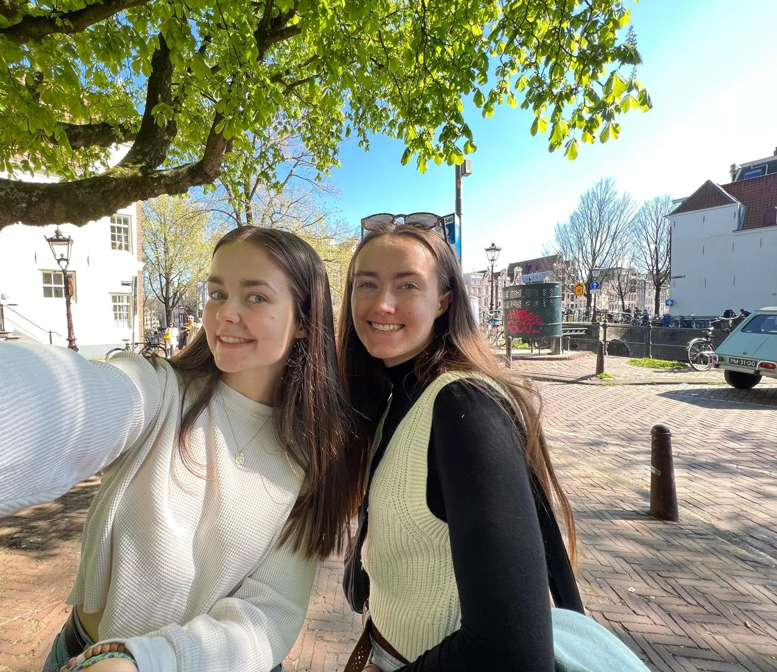 Tom and Morgan in Amsterdam