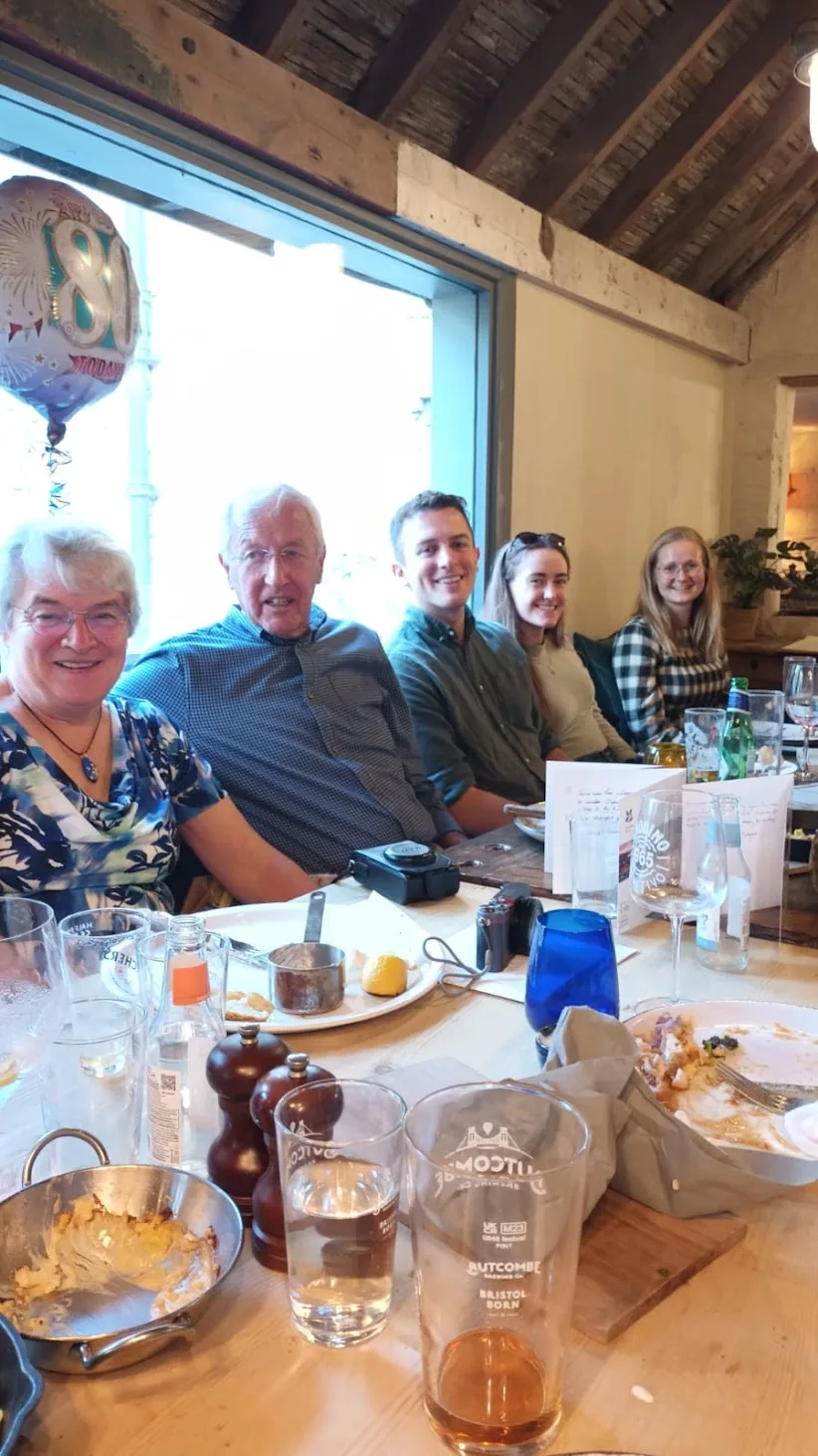 Grandad's 80th birthday lunch