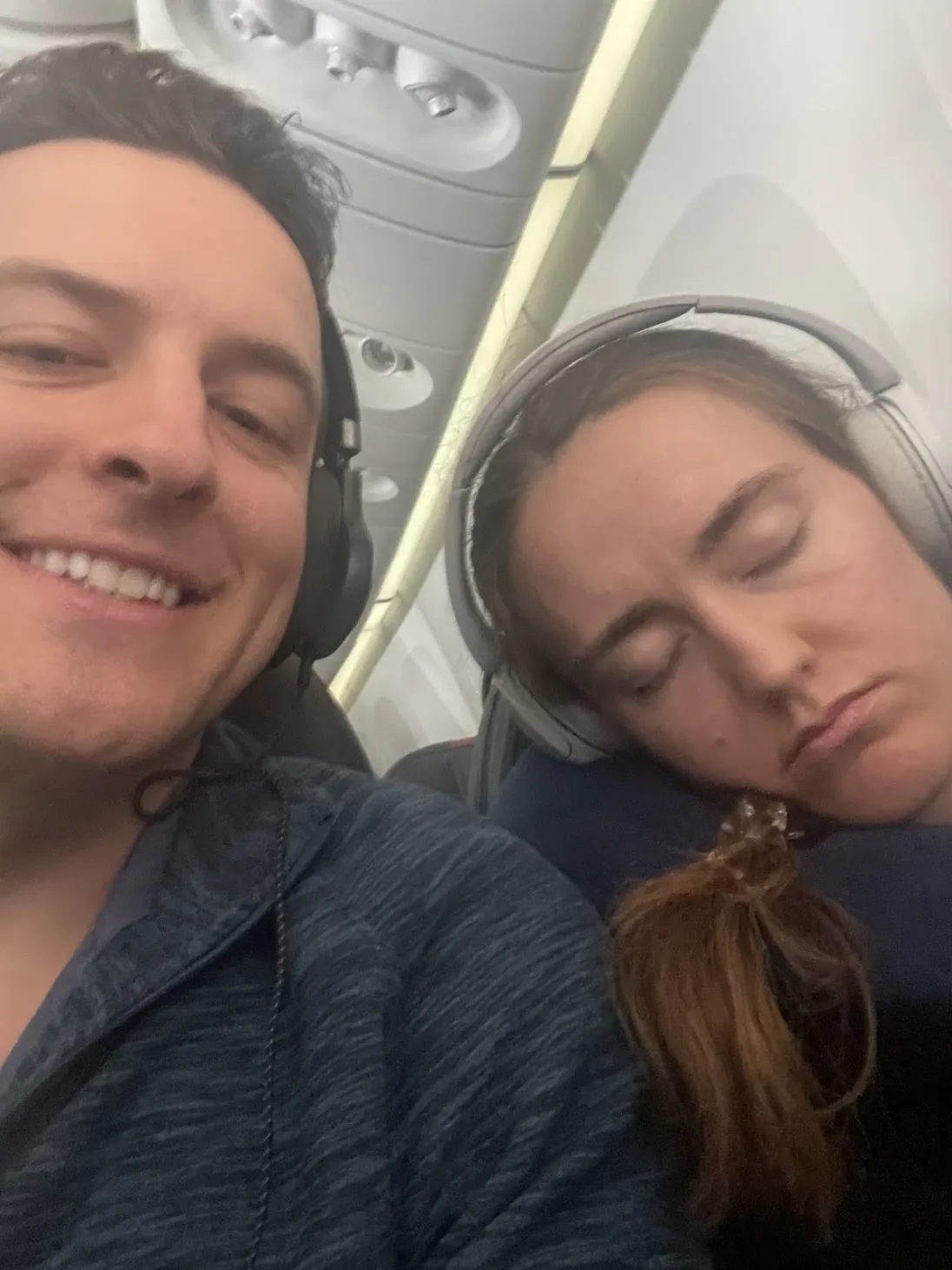 On a long flight